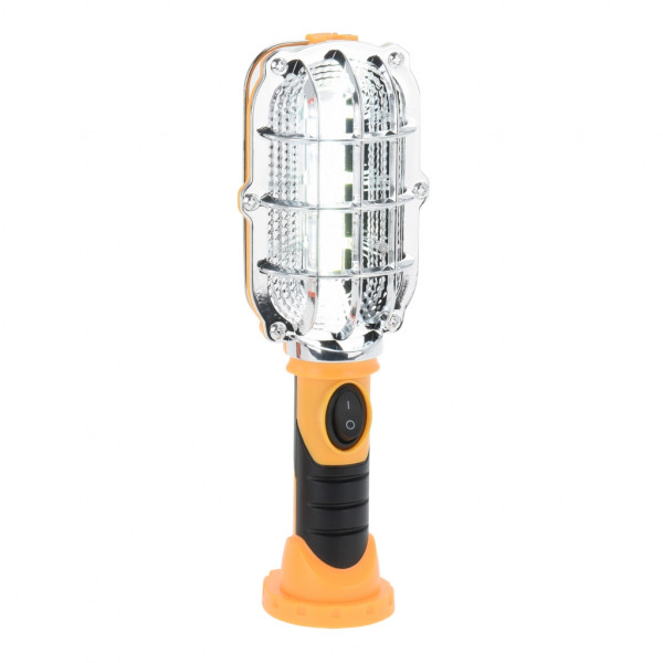 Lampada da lavoro a batteria 300 lumen con gancio e magnete due colori assortiti