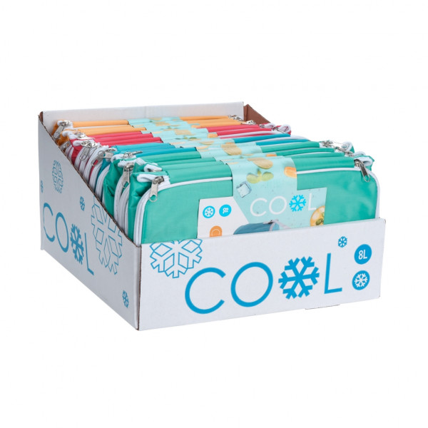 Borsa frigo 8 litri 30x16x21cm colori assortiti