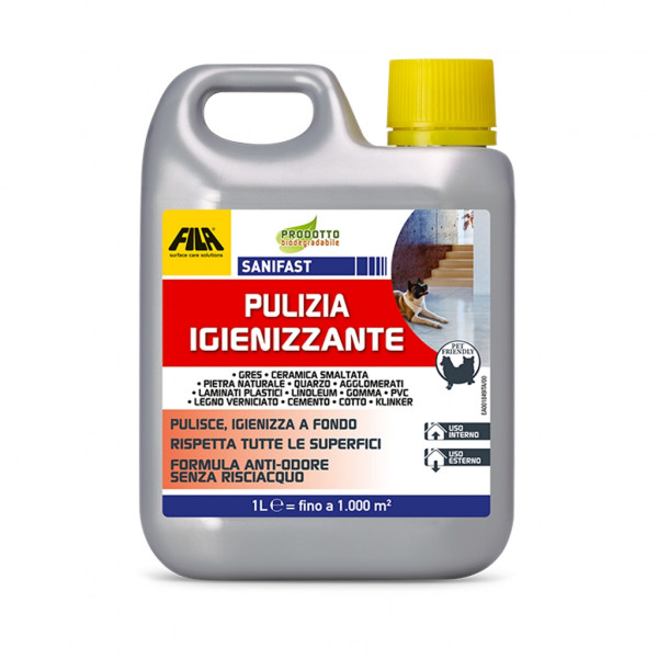 Detergente igienizzante sanifast pulizia 1 lt