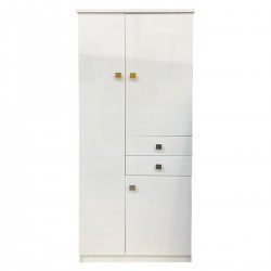Armadio basso multiuso 2 cassetti 3 ante 60x34x150 cm...