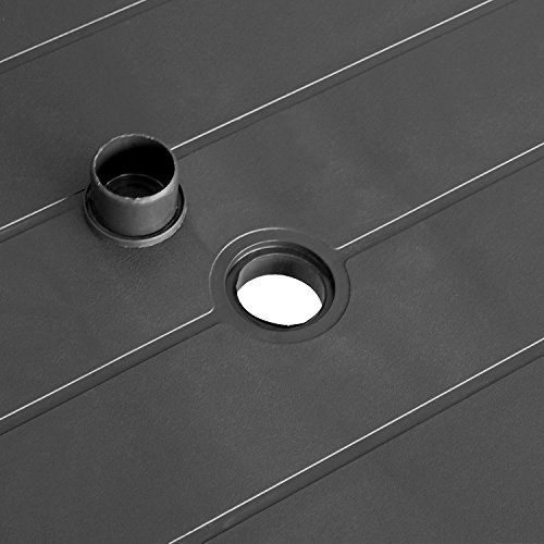 Tavolo da giardino componibile Ipae Progarden Faro 137x85x72 cm antracite