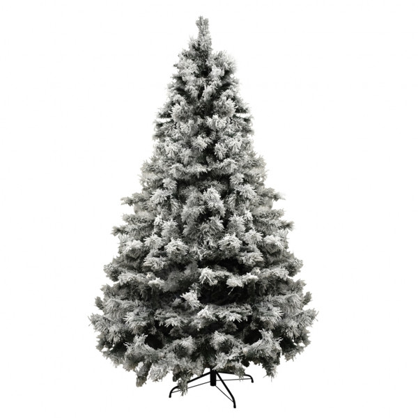 Albero di Natale innevato h 210 cm effetto realistico e folto Comet