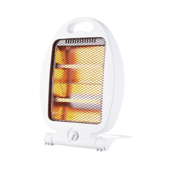 Stufa elettrica al quarzo con 2 elementi 400-800 W bianco modello Eros