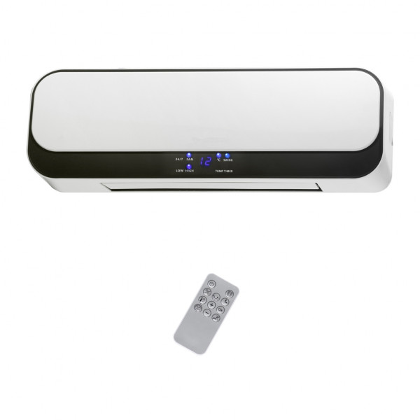 Termoconvettore da parete Virgo funzione caldo freddo 2000 W telecomando e timer 