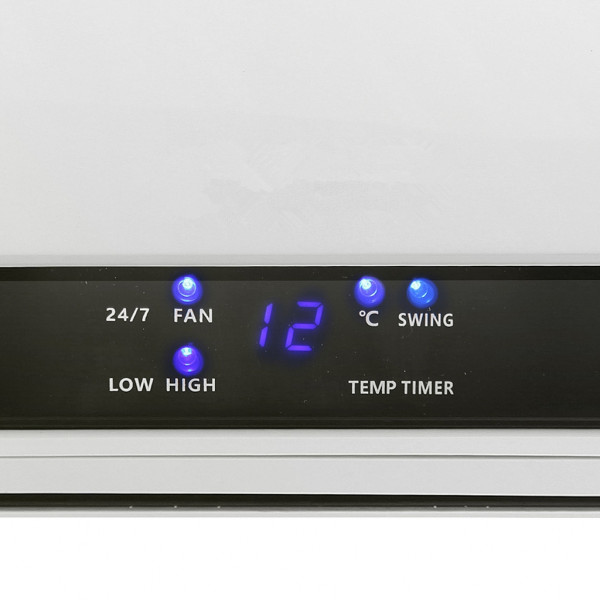 Termoconvettore da parete Virgo funzione caldo freddo 2000 W telecomando e timer 