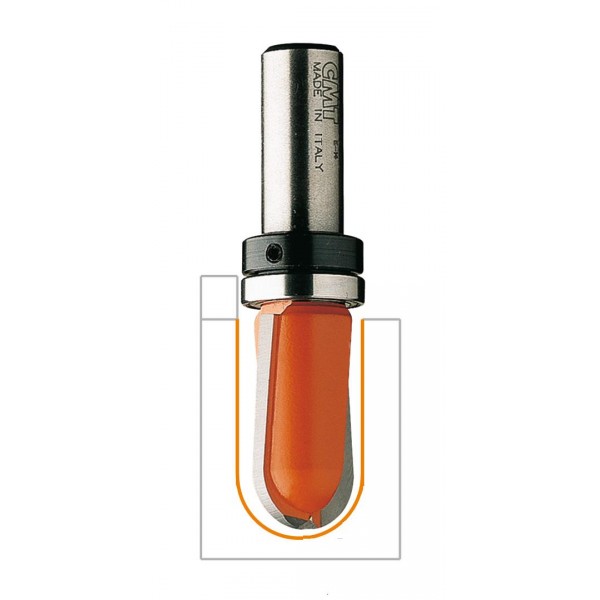 Fresa a raggio convesso z2 d=19 r=9,5 s=6 l=50,8