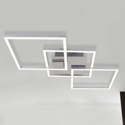 Plafoniera quadra a led orientabile briloner 3217-018...