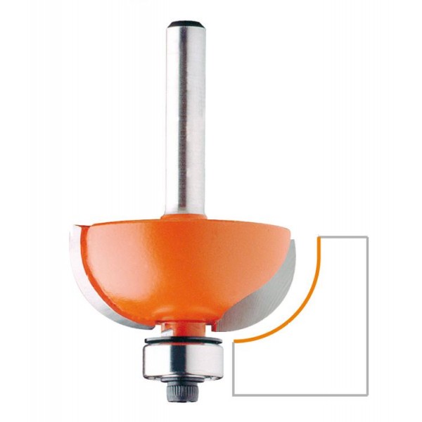 Fresa raggio convesso z2 d=28,7 r=8 s=6 l=54,2 mm