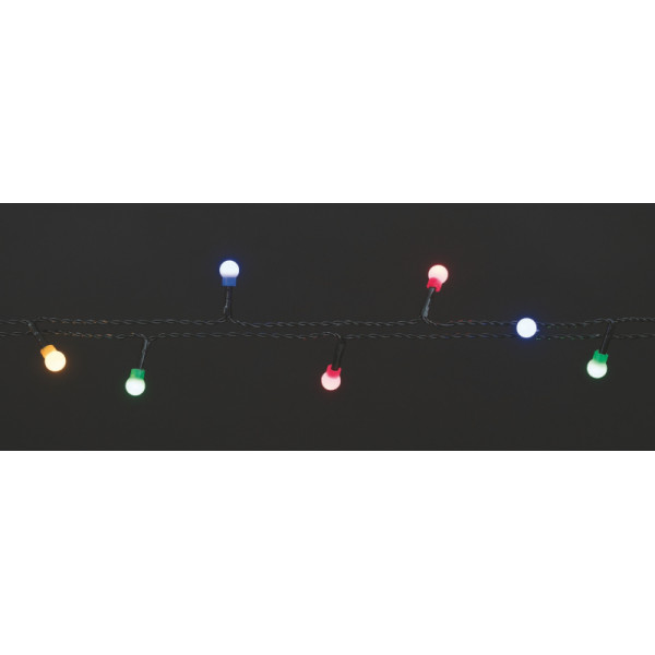 500 mini led tondi per addobbi natalizi 5mm multicolore 25+5mt 8 giochi