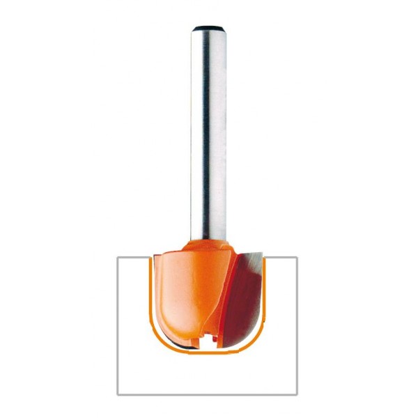 Fresa per vasellame z2 d=19 r=6,4 s= l=16/54 mm
