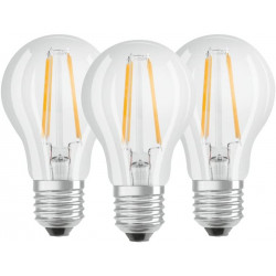 Lampadine a led tonde osram 7w luce calda e27 set 3...