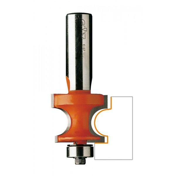 Fresa mezzo tondo z2 d=28,6 r=6,35 l=12,86-22,2/64