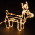 Renna con slitta e tubo luminoso 324 LED per interni ed esterni