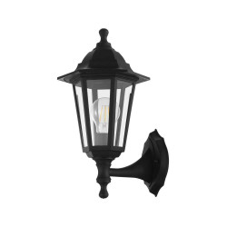 Applique lanterna nera da esterni reversibile Eglo...