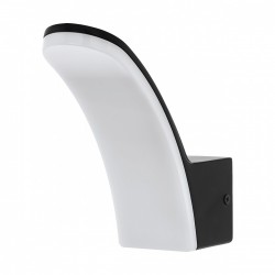 Applique led a parete da esterni nero luce bianca...