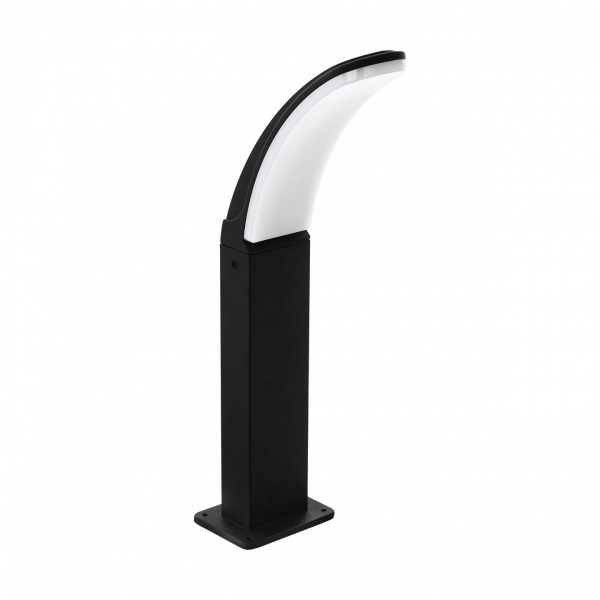 Palo led da esterni nero luce bianca 3000k Eglo Fiumicino 98151