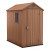 Casetta da giardino Darwin 4X6 in resina con finestre laterali K245957