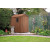 Casetta da giardino Darwin 4X6 in resina con finestre laterali K245957