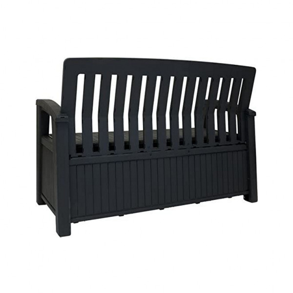 Cassapanca da giardino Keter Patio Bench in resina 227 litri grafite K234093