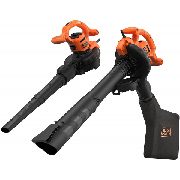 Soffiatore aspiratore trituratore a filo 2600 W Black+Decker BEBLV260-QS