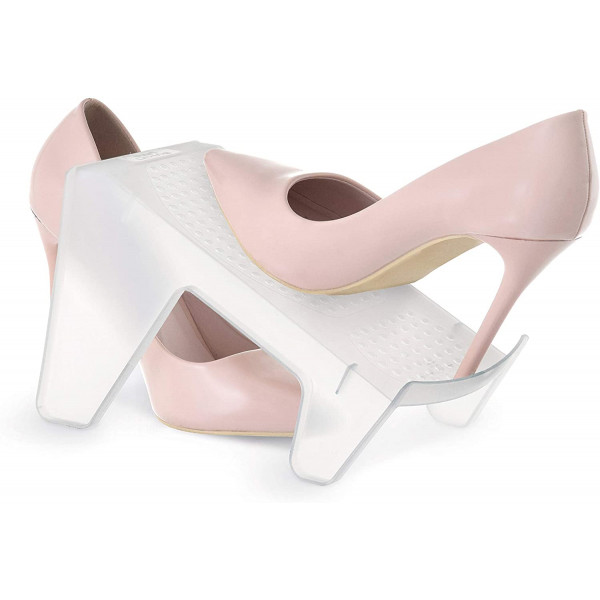 Gradini salvaspazio per scarpe Domopak Living bianco semitrasparente 5 pezzi
