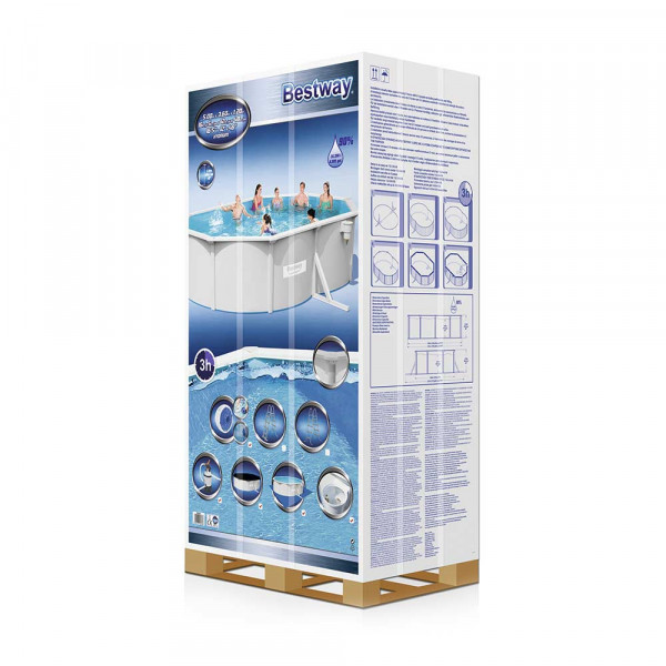 Piscina fuori terra Bestway Hydrium 56586 ovale 500x360x120 cm