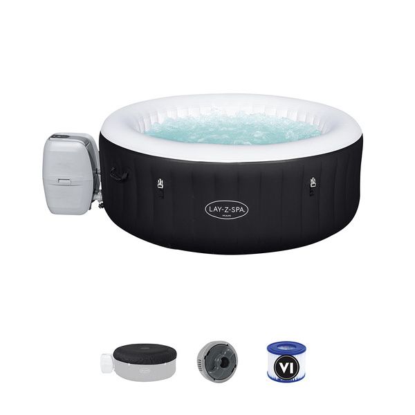 Piscina idromassaggio gonfiabile Bestway 60001 Lay-Z Spa Miami 180x66 cm