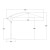 Ombrellone a braccio da giardino Saranda 300 x 300 cm metallo ecrù e nero
