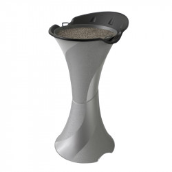 Posacenere da terra Bama Smoking argento