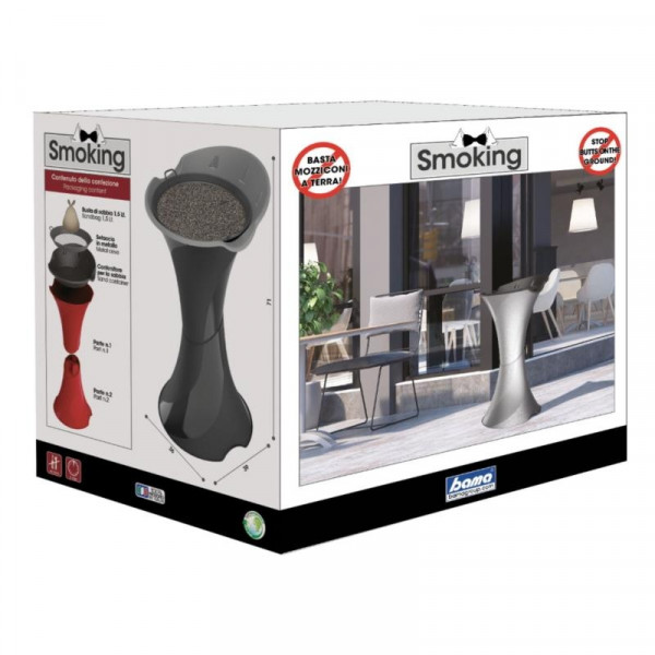 Posacenere da terra Bama Smoking nero