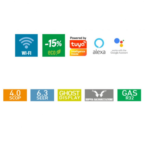 Climatizzatore condizionatore Zephir ZTQ WiFi 12000 BTU