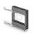 Cestello portabottiglie estraibile 2 piani Inoxa Jolly 7104KY-15AR 15cm ardesia