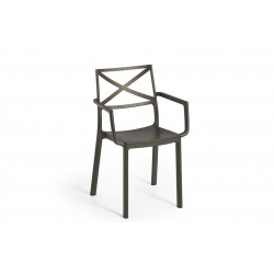 Sedia da giardino Keter Metalix colore grigio scuro