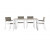 Tavolo da giardino in resina Keter Harmony 160x90x74 cm bianco cappuccino
