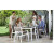 Tavolo da giardino in resina Keter Harmony 160x90x74 cm bianco cappuccino