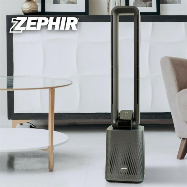 Ventilatore a torre Zephir senza pale con telecomando 50 W nero 