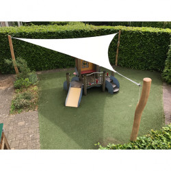 Telo ombreggiante triangolare 3,60x3,60x3,60 mt bianco