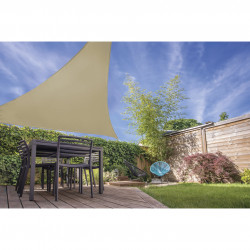 Telo ombreggiante triangolare 3,60x3,60x3,60 mt sabbia