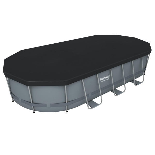 Piscina fuori terra ovale Bestway 56710 Power Steel Frame 549x274x122 cm