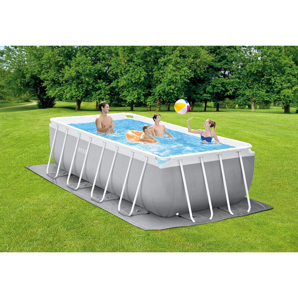 Piscina fuori terra Intex 26790 rettangolare Prisma Metal Frame 400x200x122