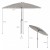 Ombrellone da giardino balcone e terrazzo Shanghai diametro 325 cm taupe