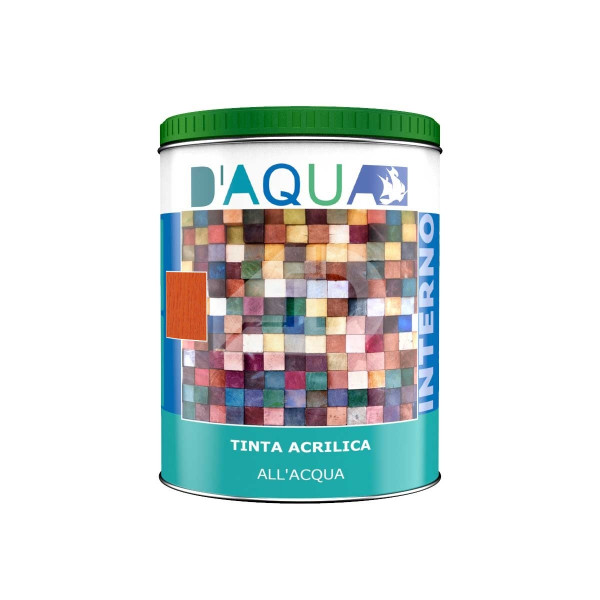 Tinta all&#039;acqua acrilica per interni Sirca corallo 0,75 litri