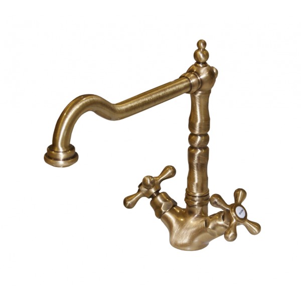 RUBINETTO OLD FASHION LAVELLO 2 COM. VECC. OTTONE