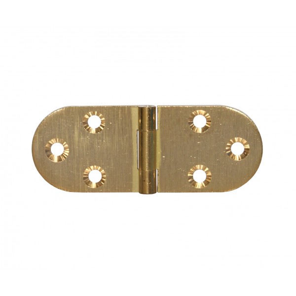 Cerniera biscotto senza fermo 30x80 oro satinato