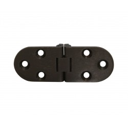 Cerniera biscotto con fermo 30x80 bronzata
