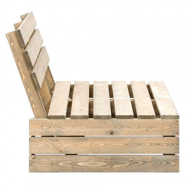 Panchina da giardino in legno 120x93x76,5 cm