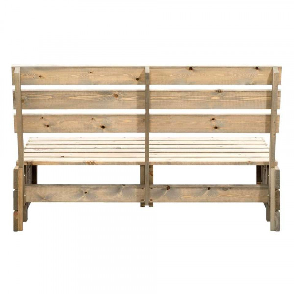 Panchina da giardino in legno 120x93x76,5 cm