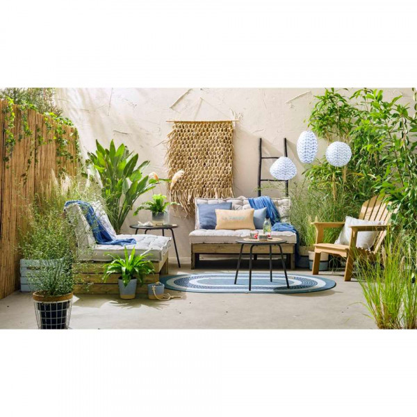 Panchina da giardino in legno 120x93x76,5 cm