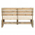Panchina da giardino in legno 120x93x76,5 cm