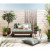Panchina da giardino in legno 120x93x76,5 cm